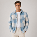 Flannel Shirt Jacket in Blue