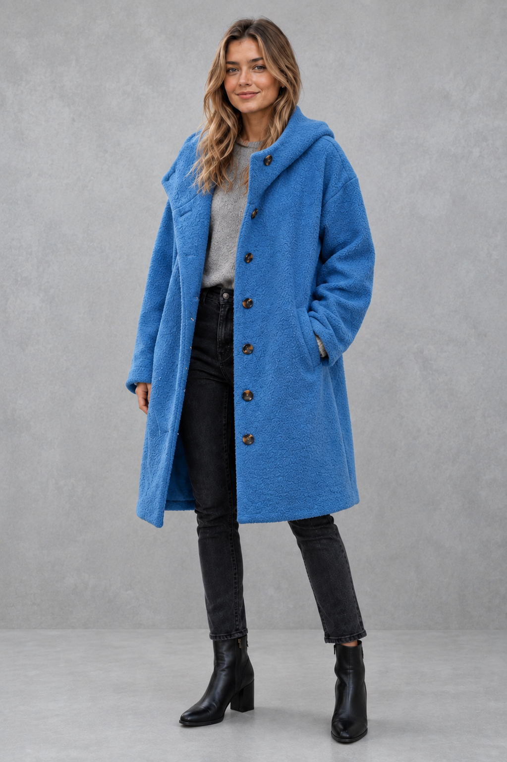 Coat in Blue