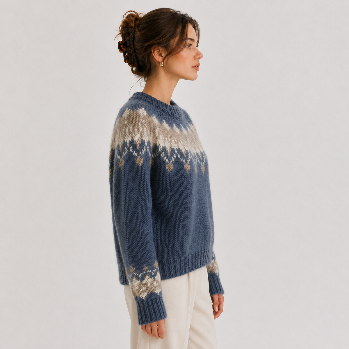 Cashmere Pullover Women in Blue