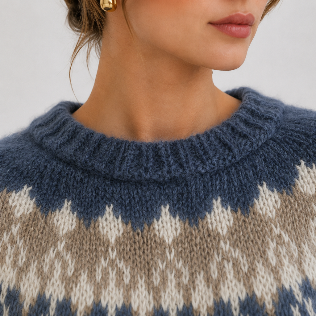 Cashmere Pullover Women in Blue