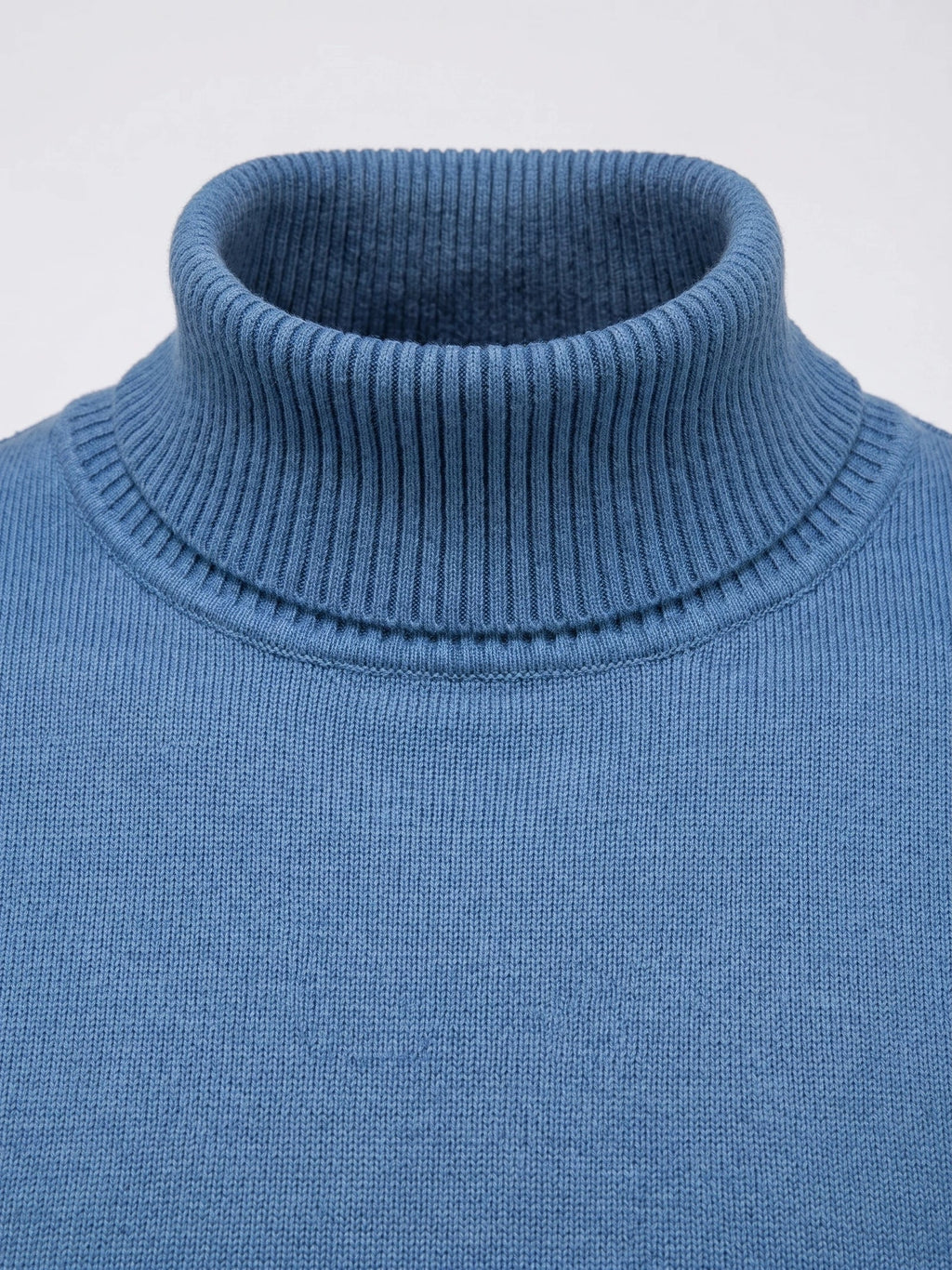 Men's Turtleneck Sweater in Blue
