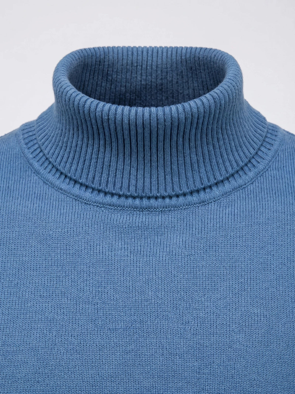 Men's Turtleneck Sweater in Blue
