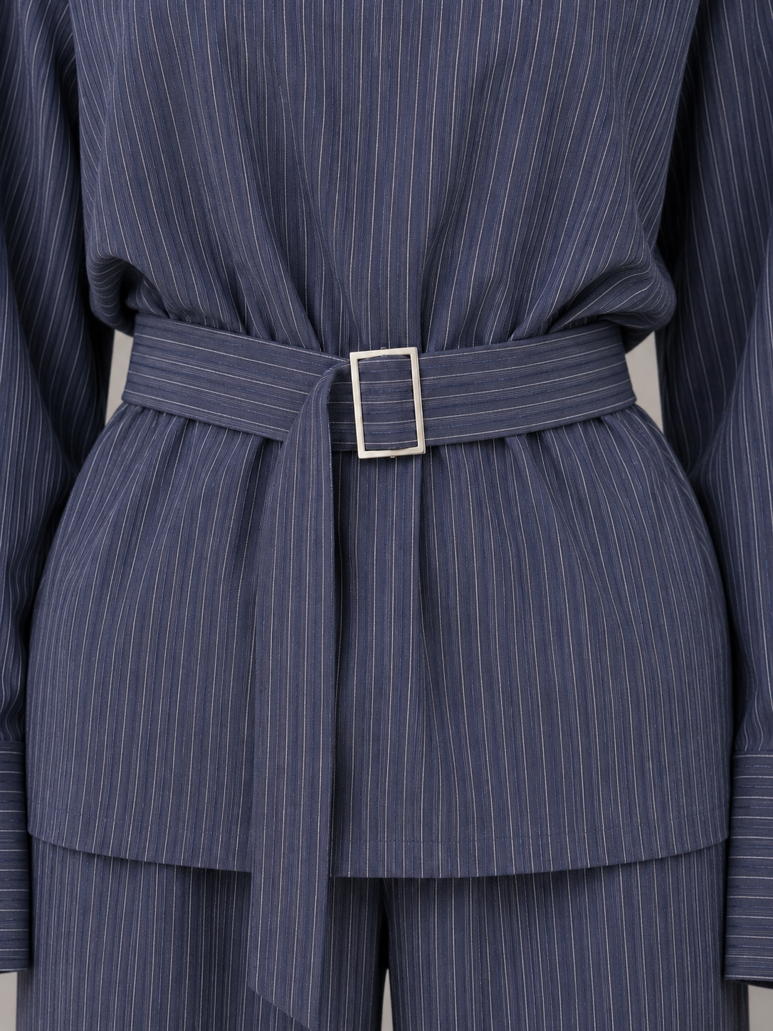 Two-Piece Trouser Set in Blue