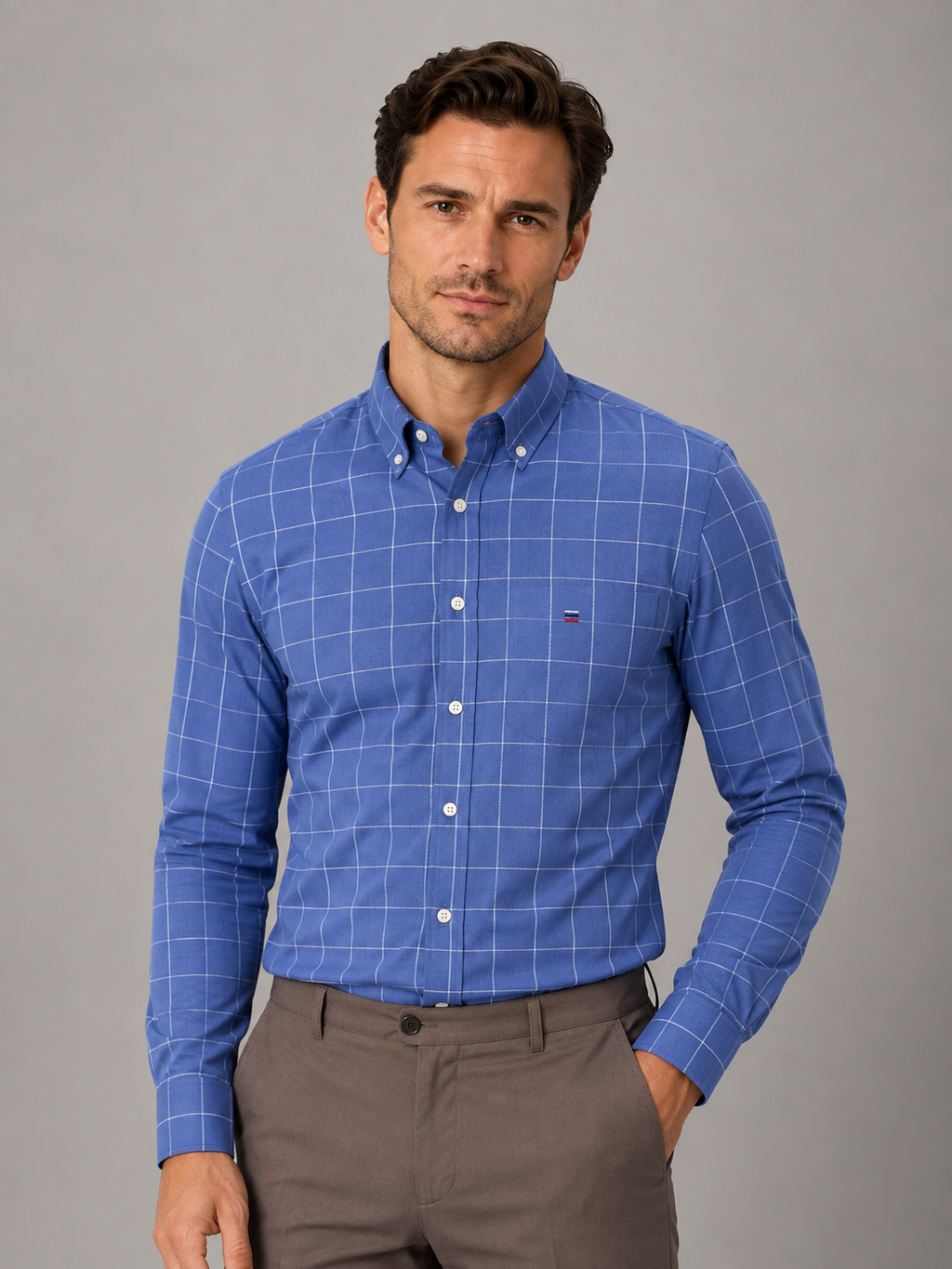 Shirt in Blue Check