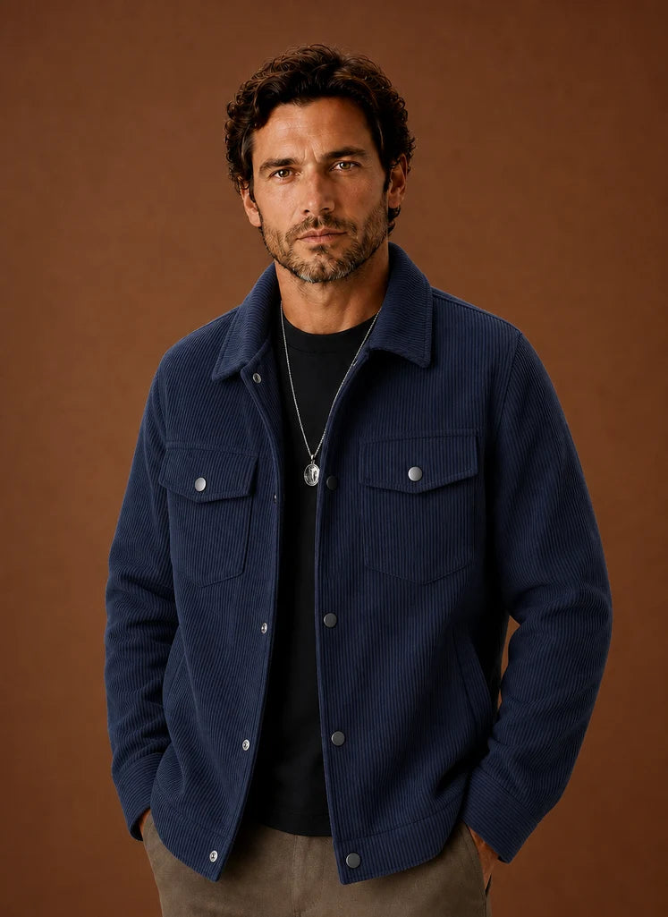 Men’s Corduroy Jacket – Casual Fall Jacket | Nero & Luya