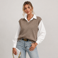 Sweater Vest in Brown