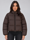 Puffer Jacket in Brown