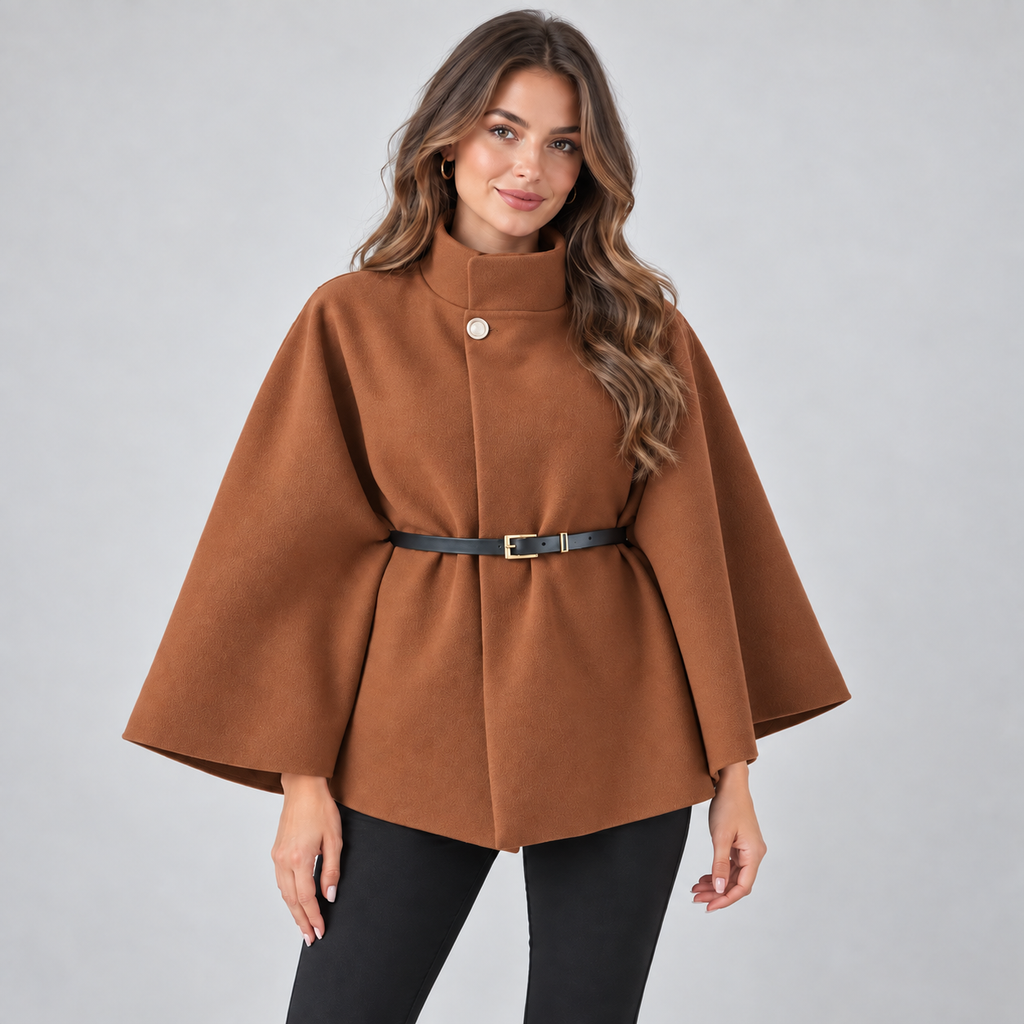 Coat in brown