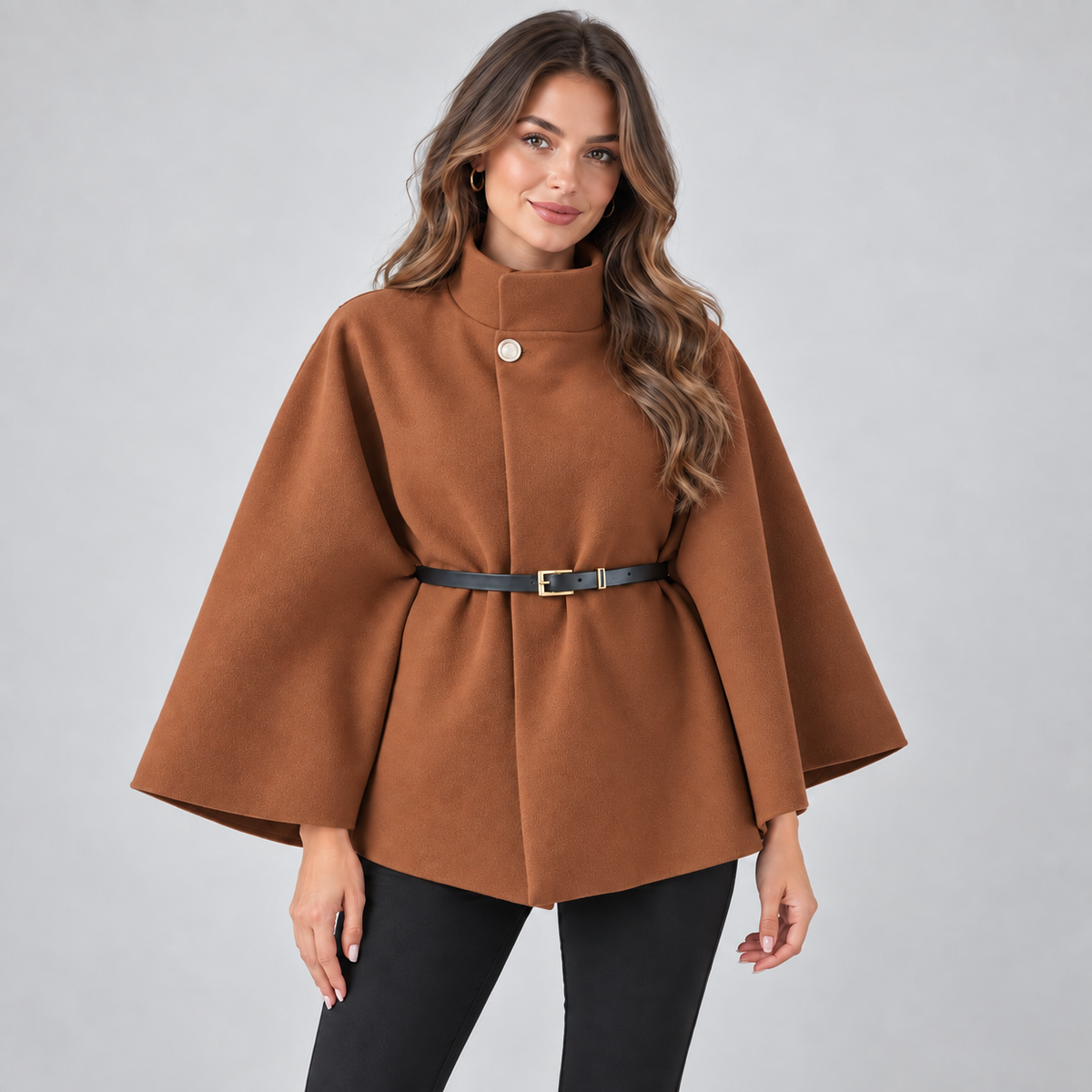 Coat in brown