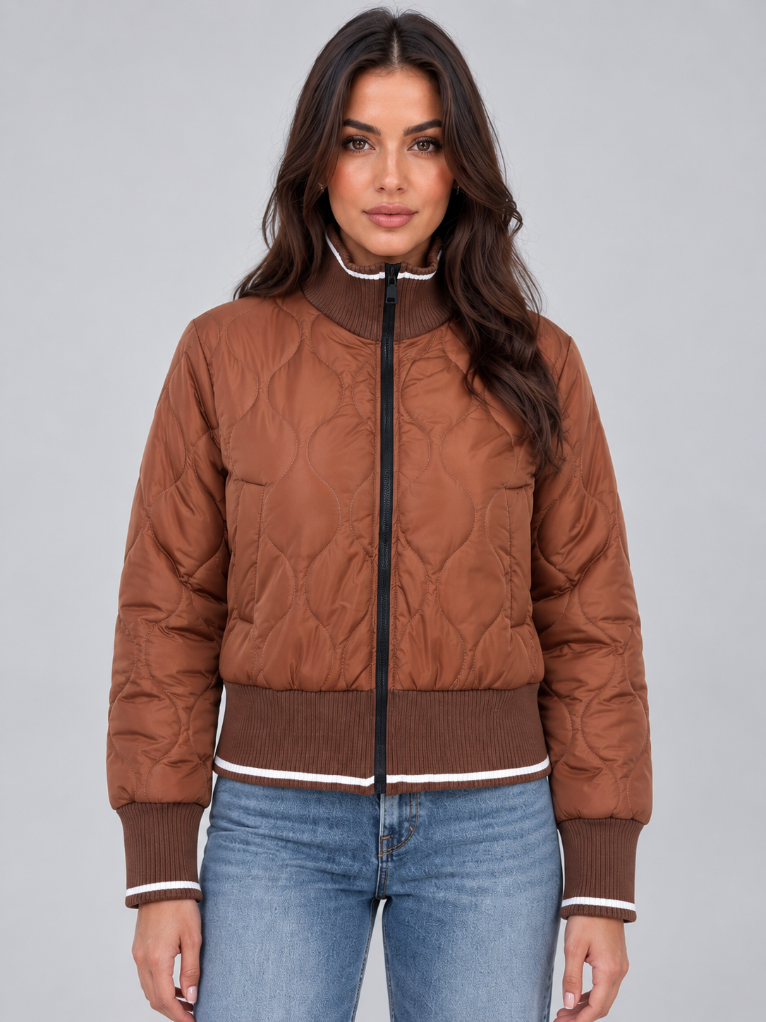 Bomber Jacket in Brown