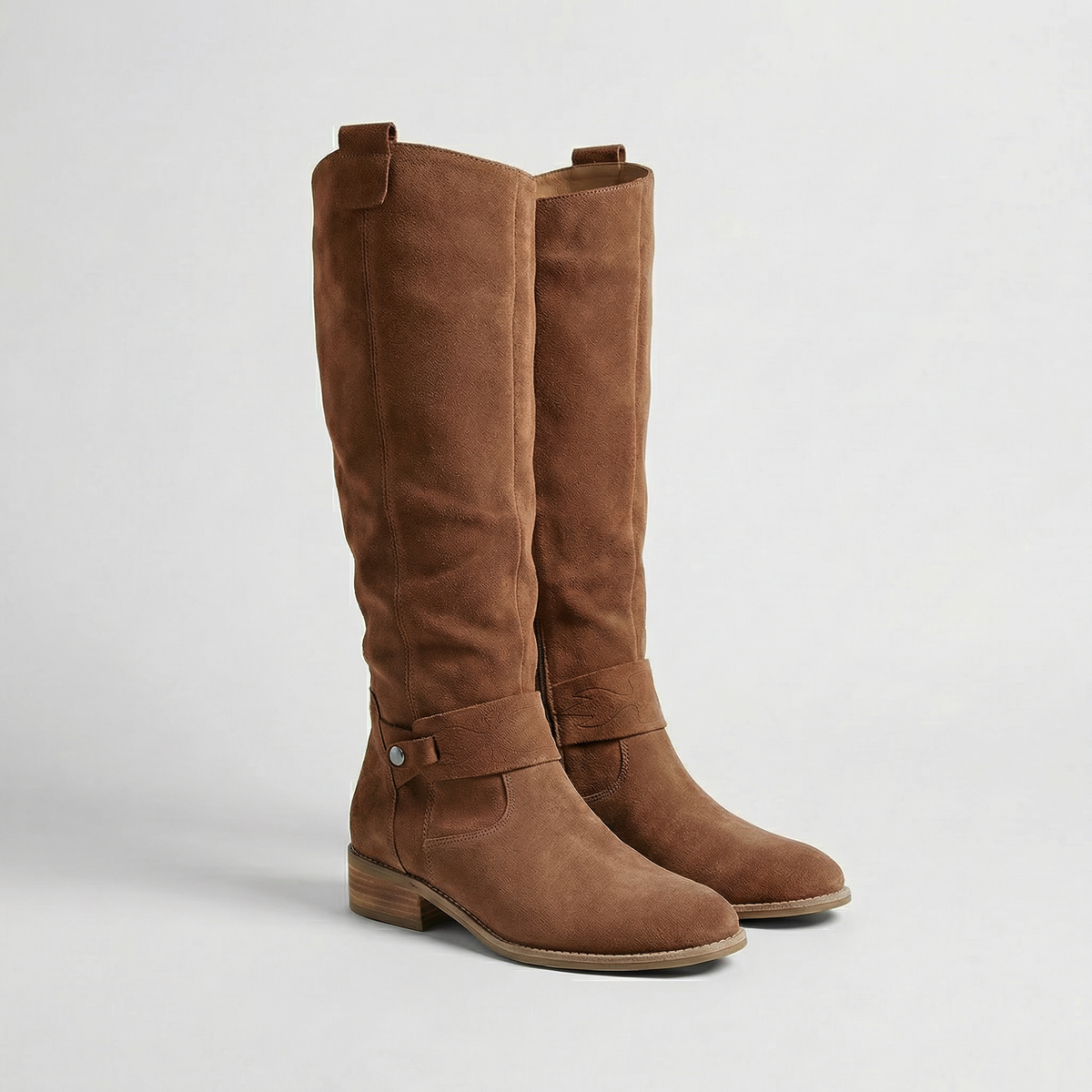 Knee-High Boots in Brown