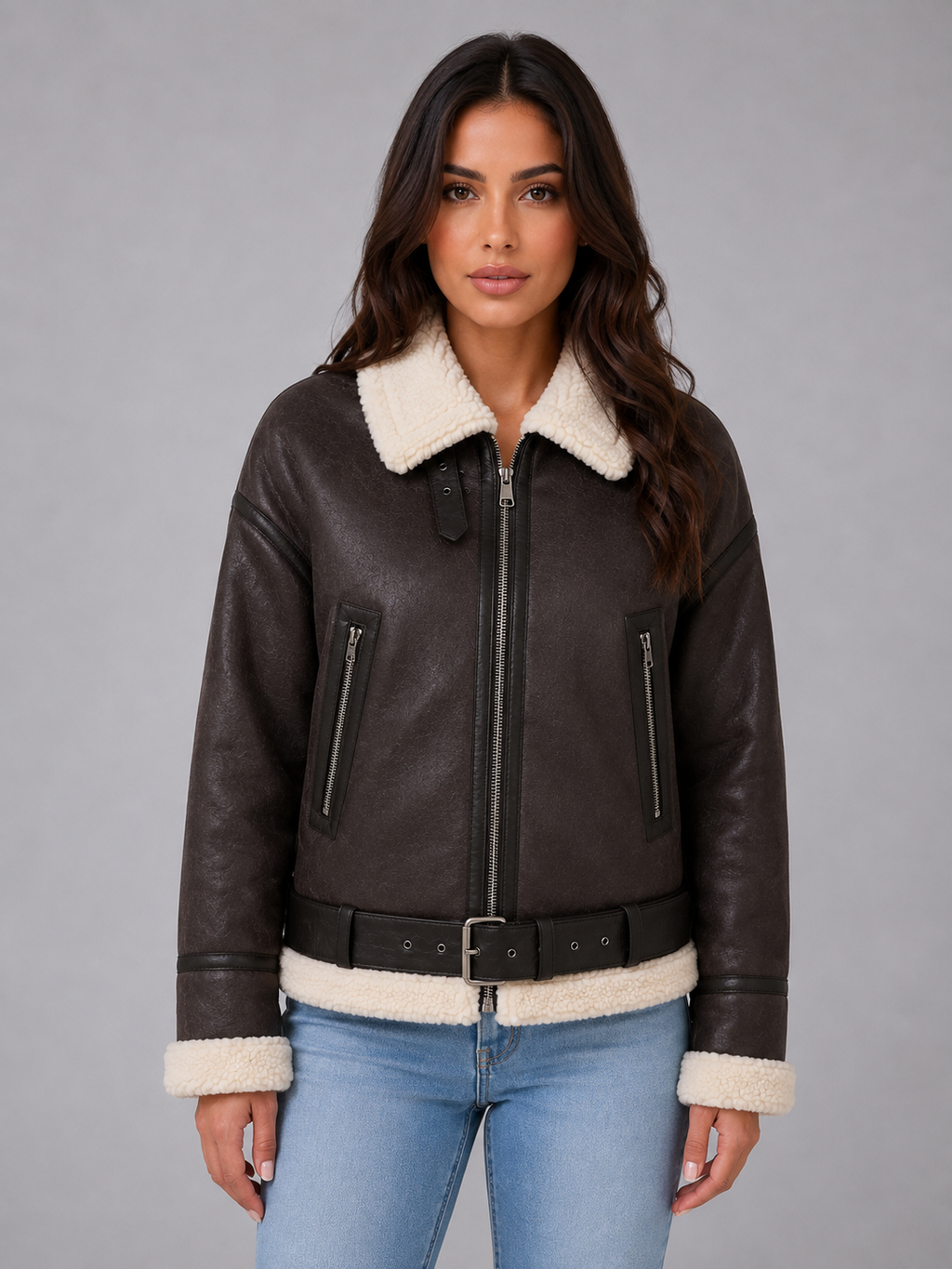Bomber Jacket in Brown