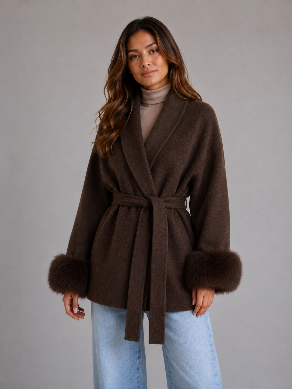 Coat in Brown