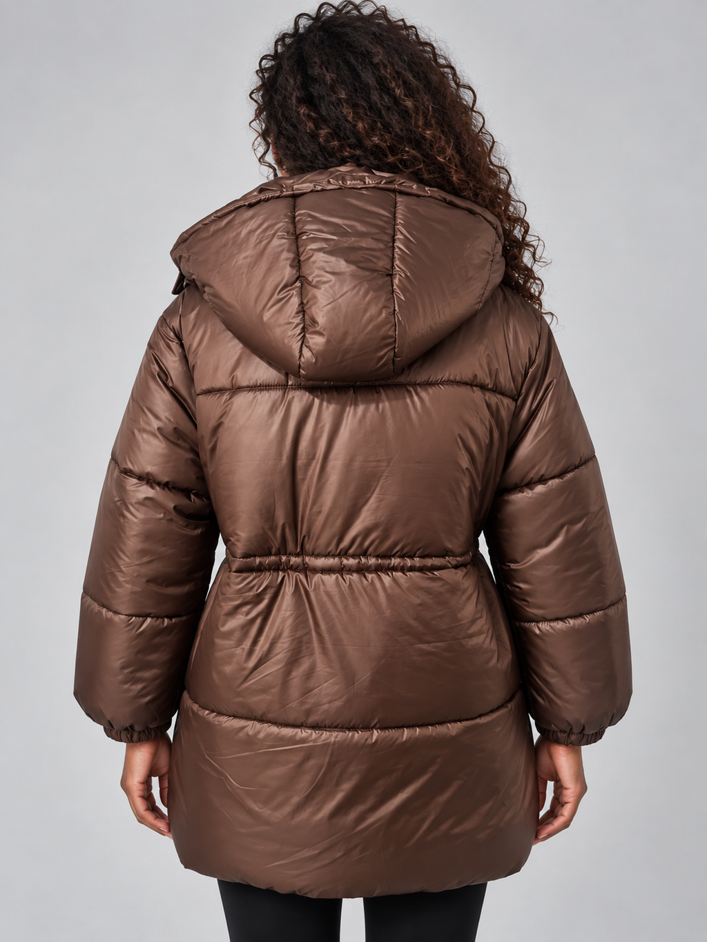 Puffer Jacket in Brown