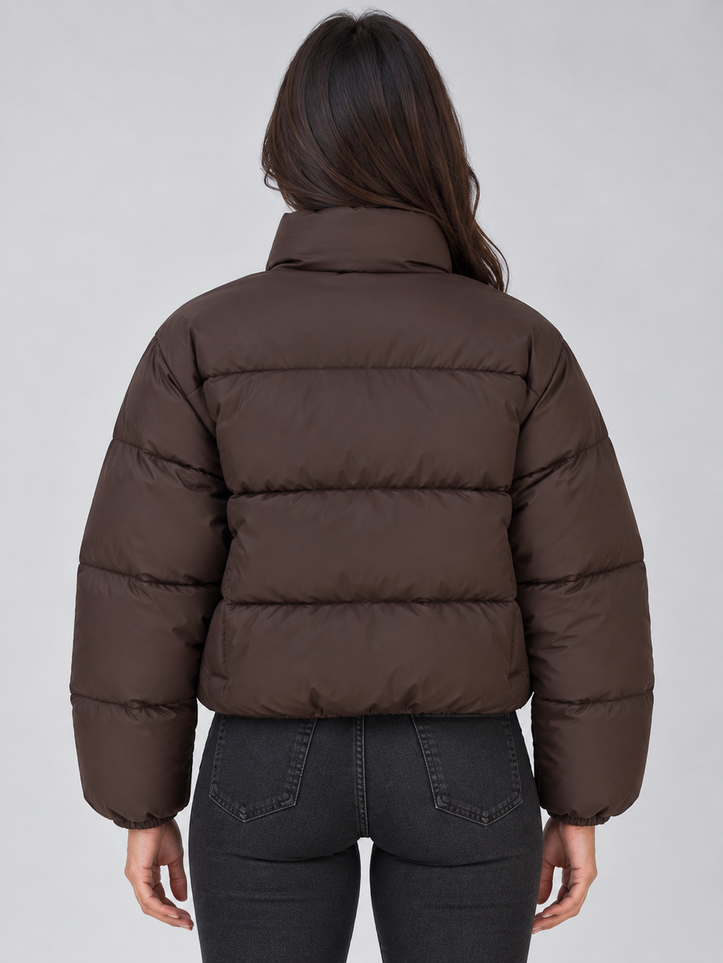 Puffer Jacket in Brown