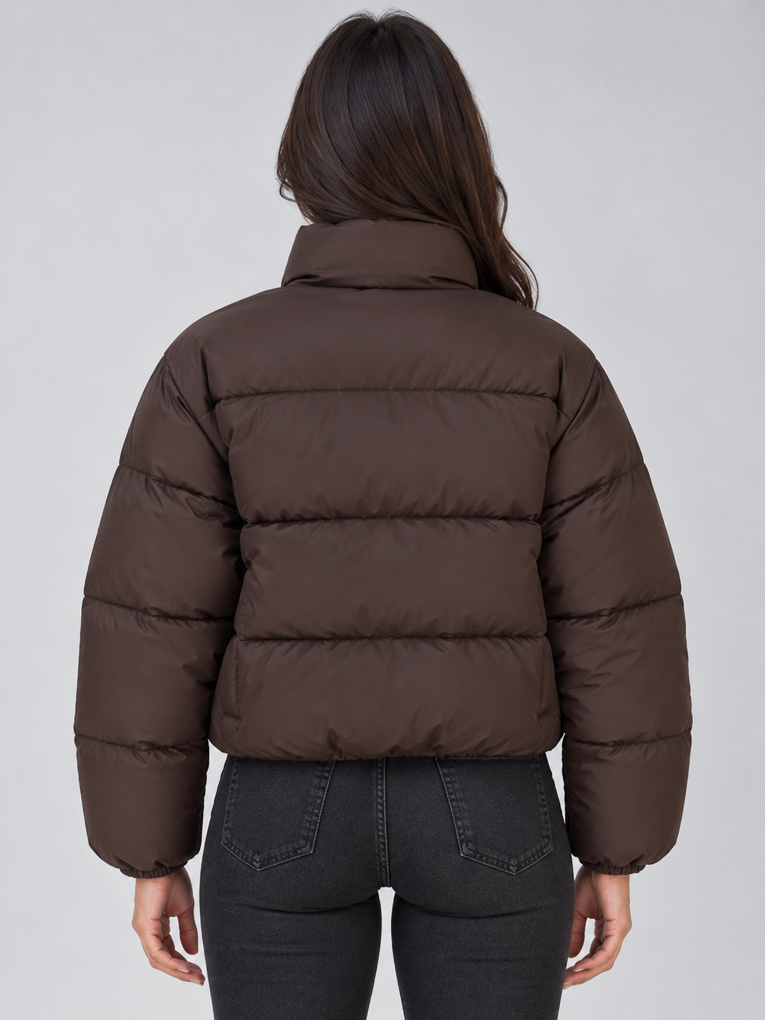 Puffer Jacket in Brown