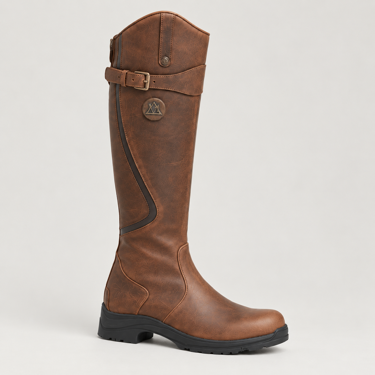 Knee-High Boots in Brown