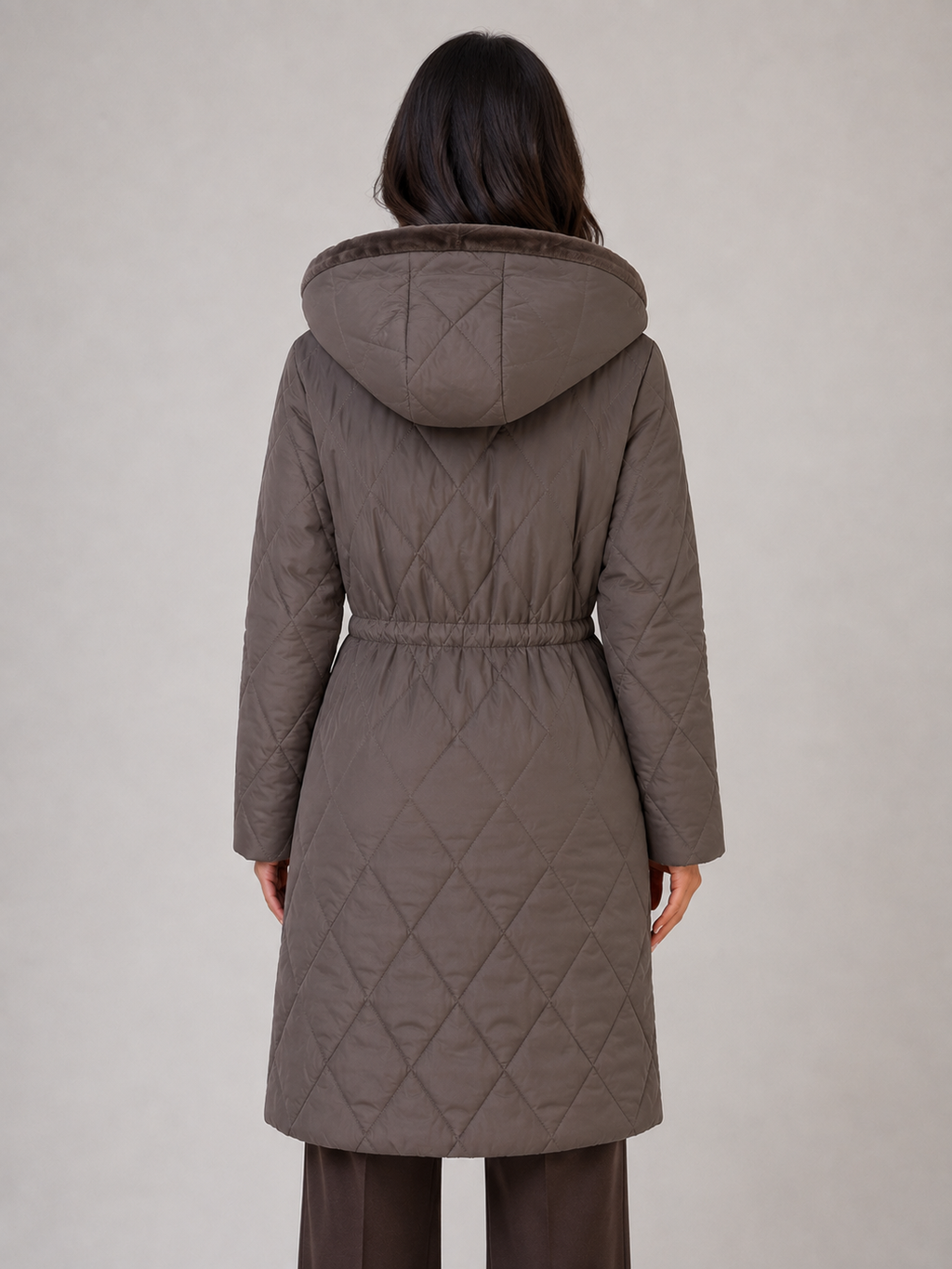 Puffer Jacket in Brown