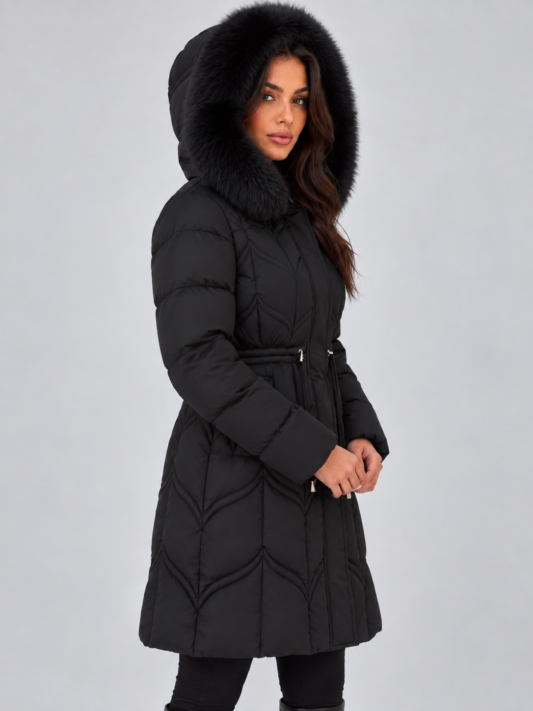 Puffer Jacket in Brown