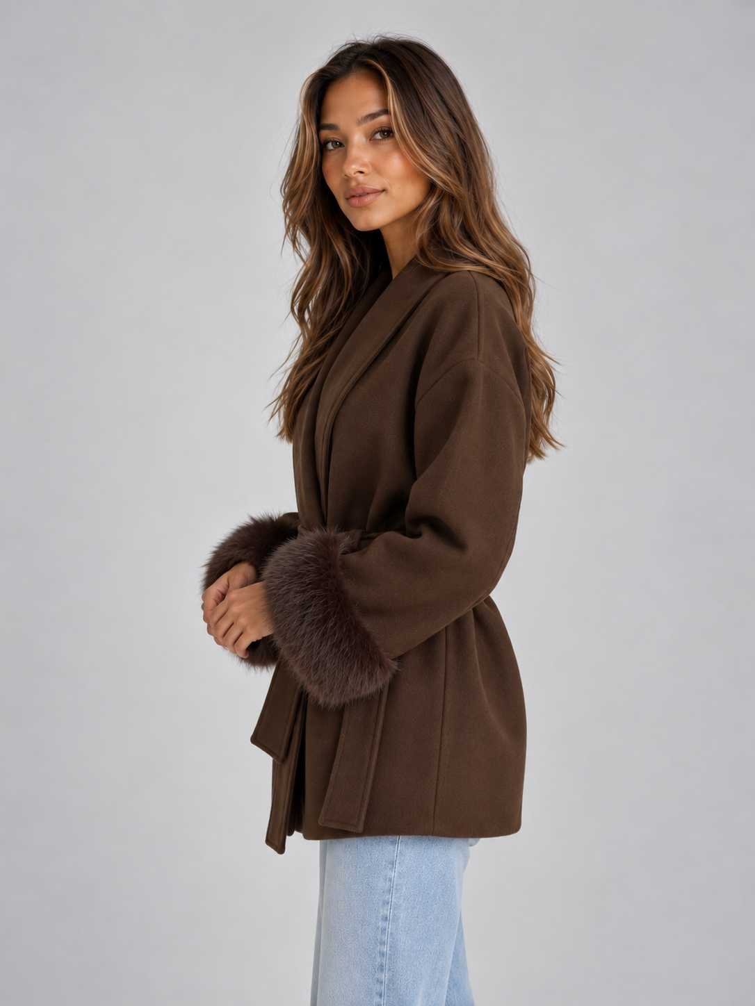Coat in Brown