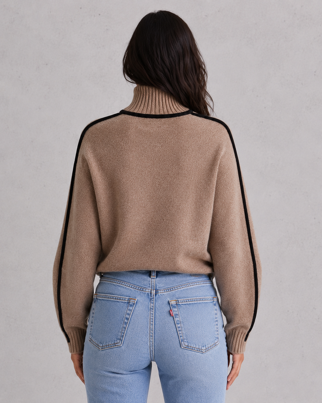 Turtleneck Sweater in Brown