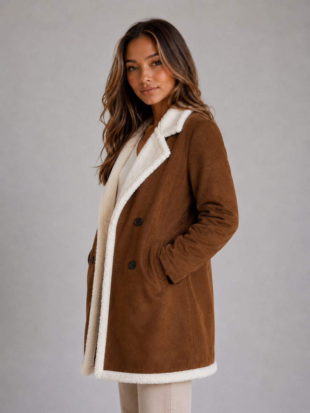Coat in Brown