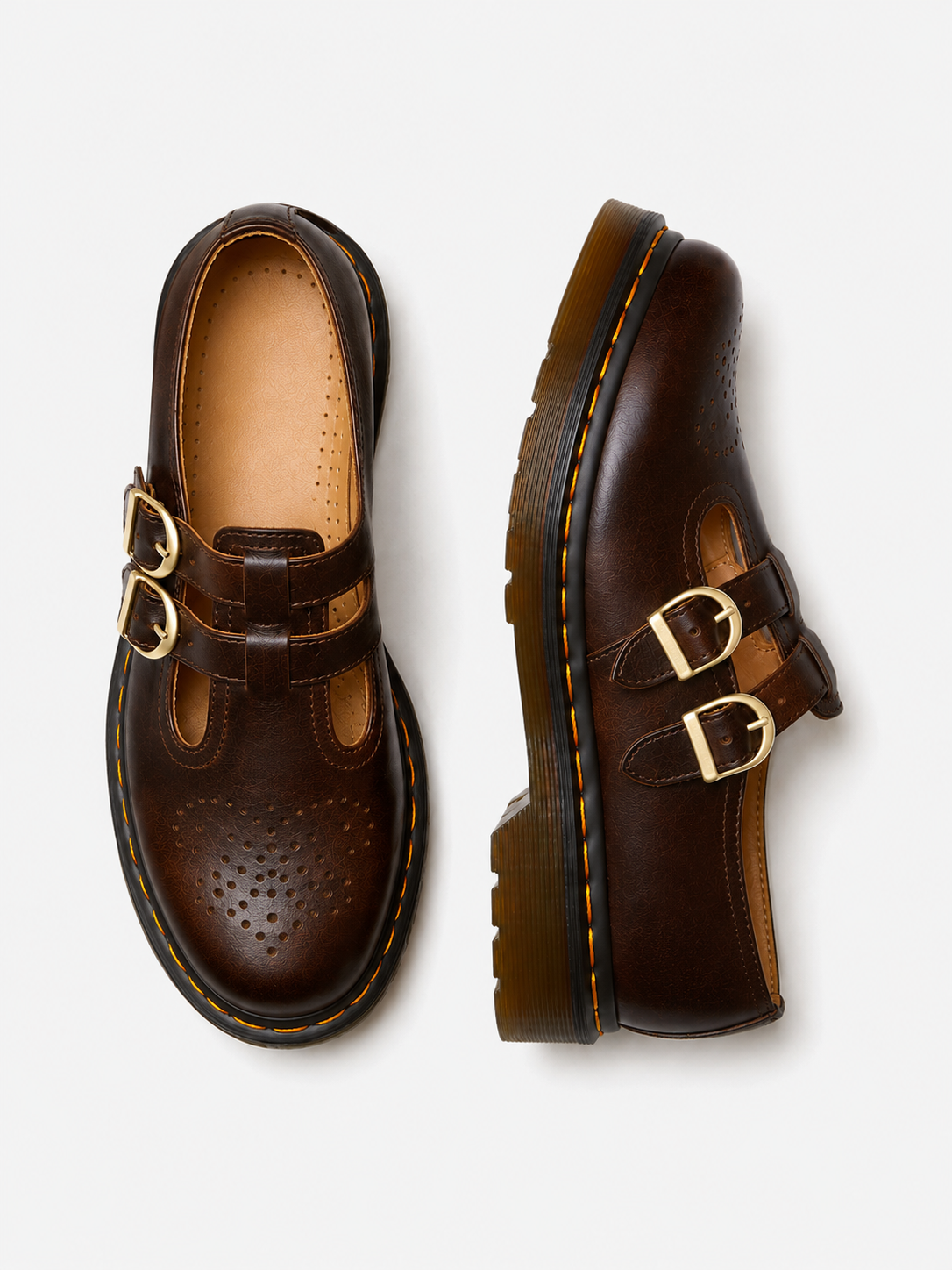 Mary Jane Shoes in Brown