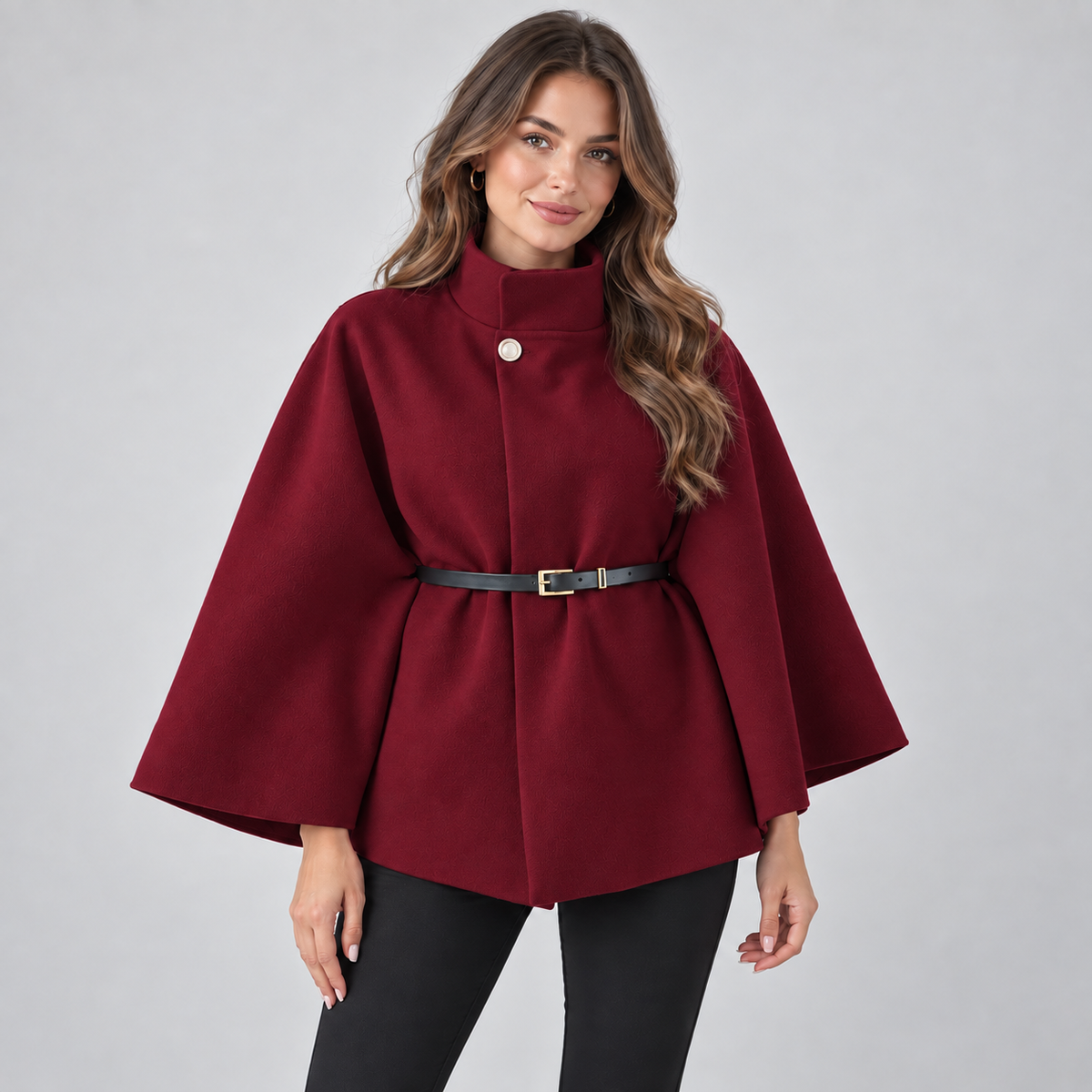 Coat in Burgundy