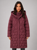 Puffer Jacket in Burgundy