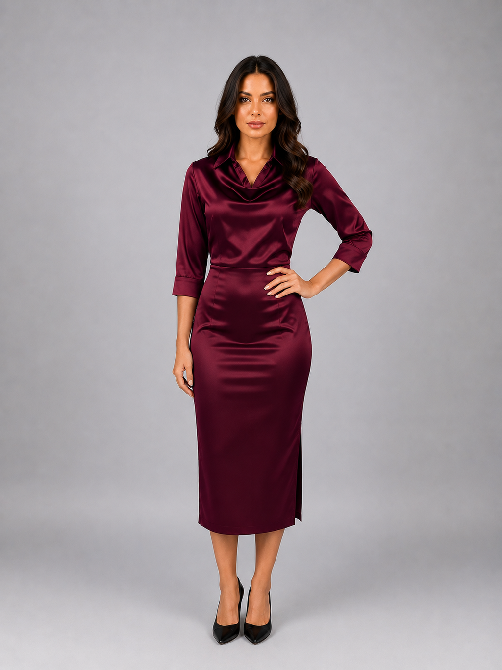 Dress in Burgundy
