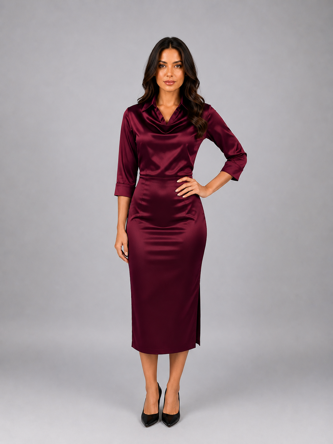 Dress in Burgundy