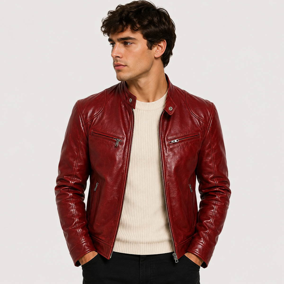 Jacket in Burgundy