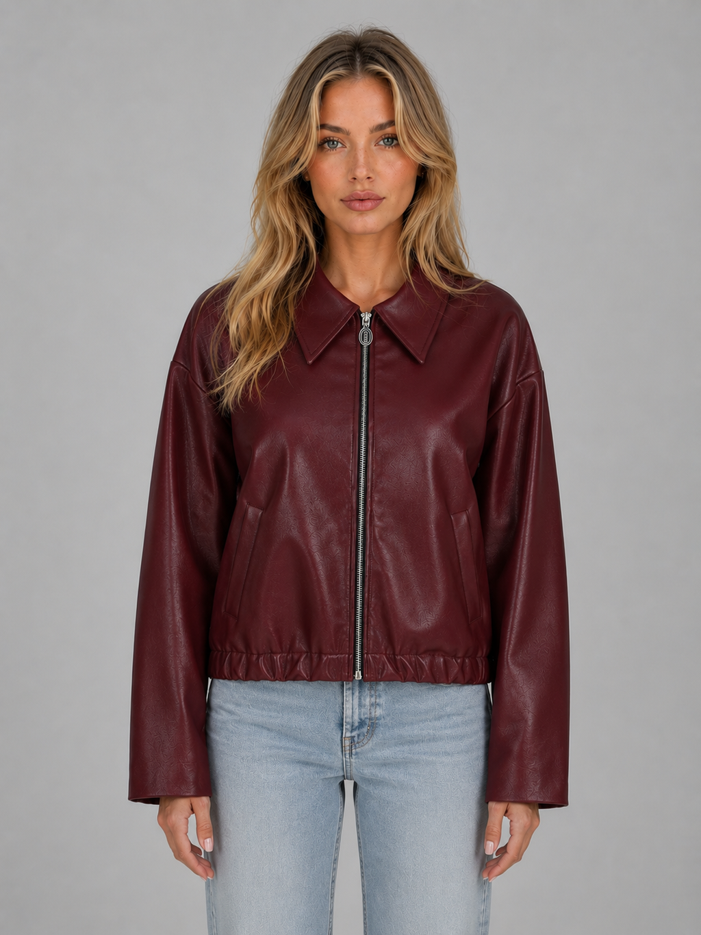 Jacket in Burgundy