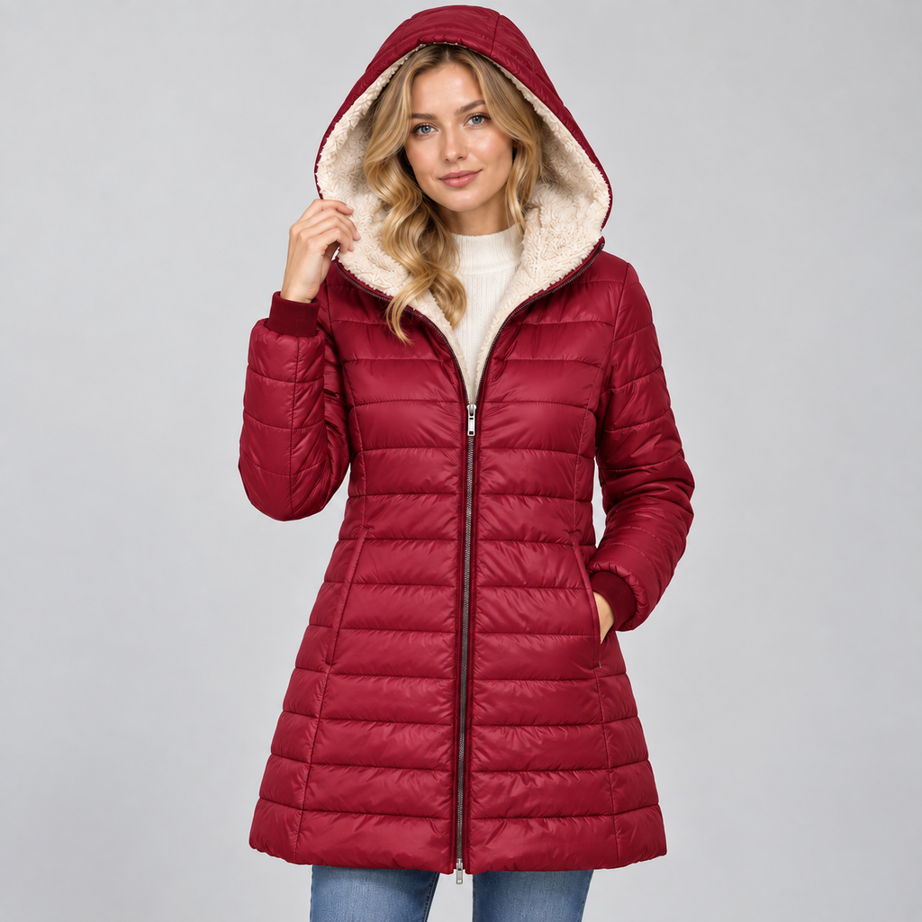 Coat in Burgundy
