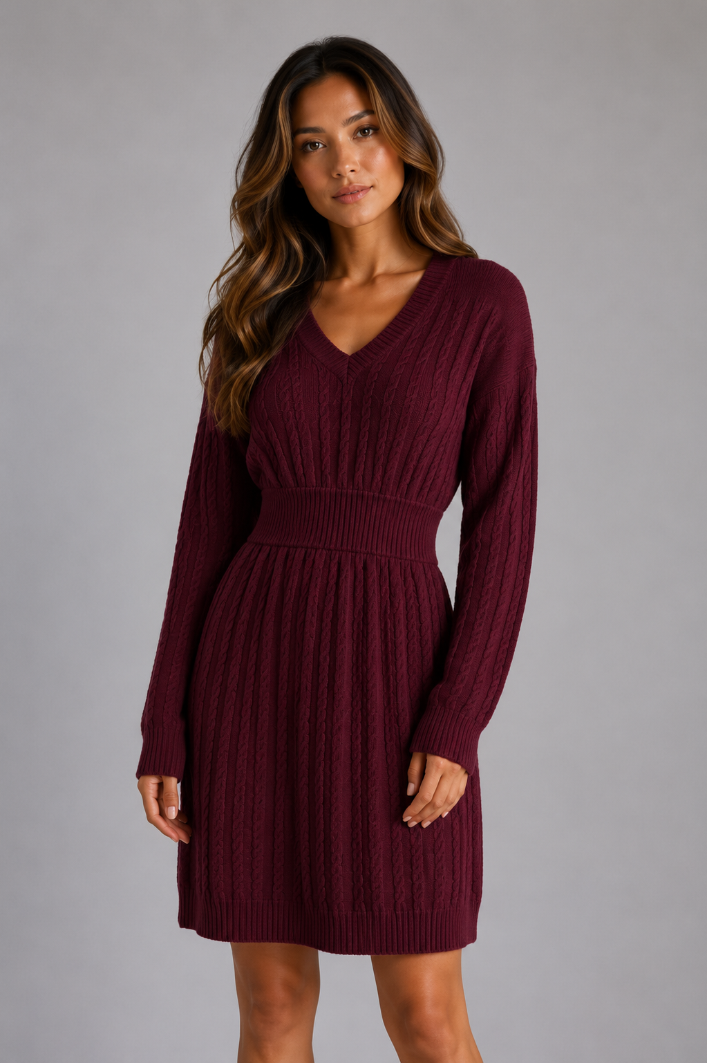 Dress in Burgundy