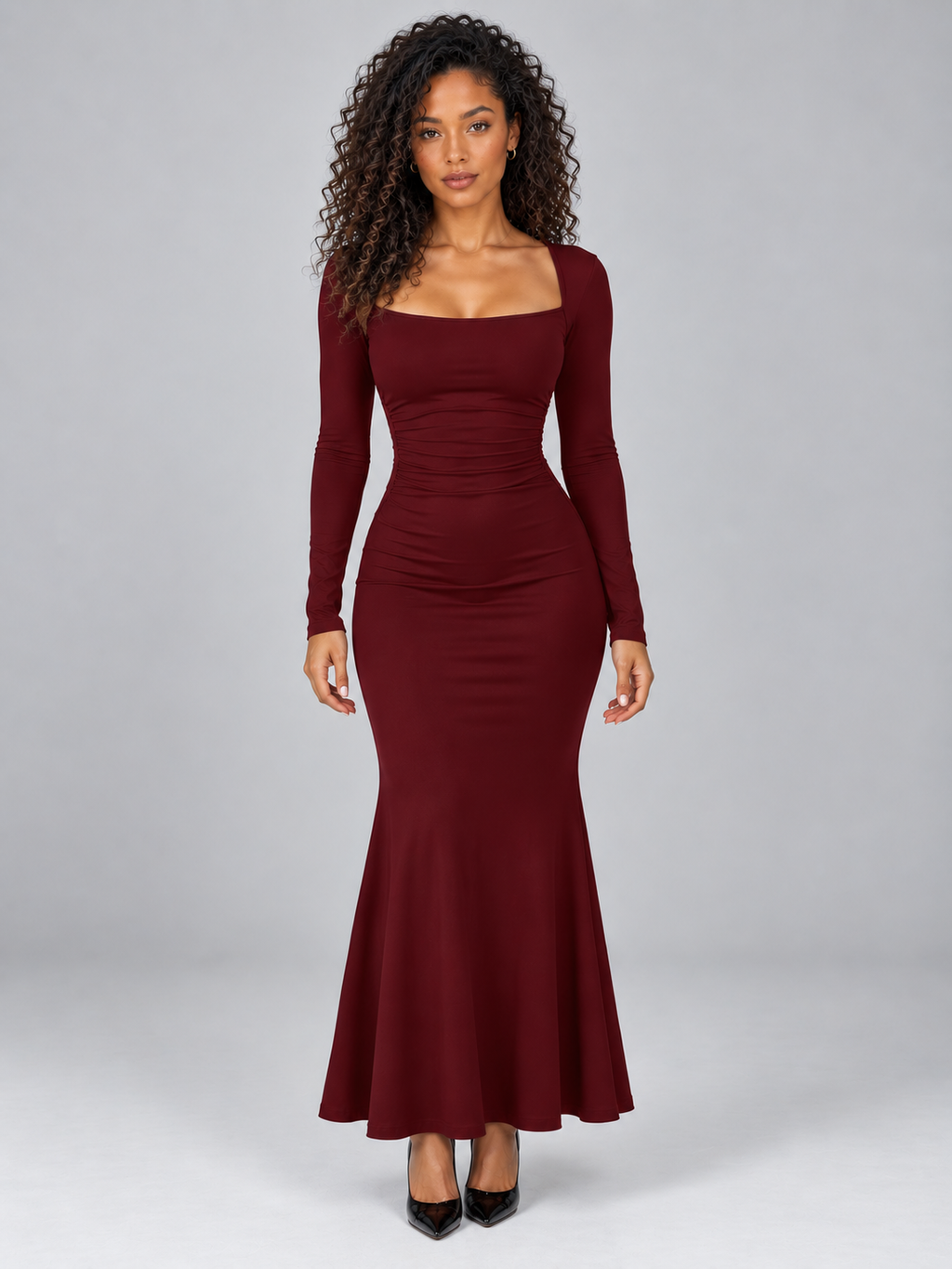 Dress in Burgundy