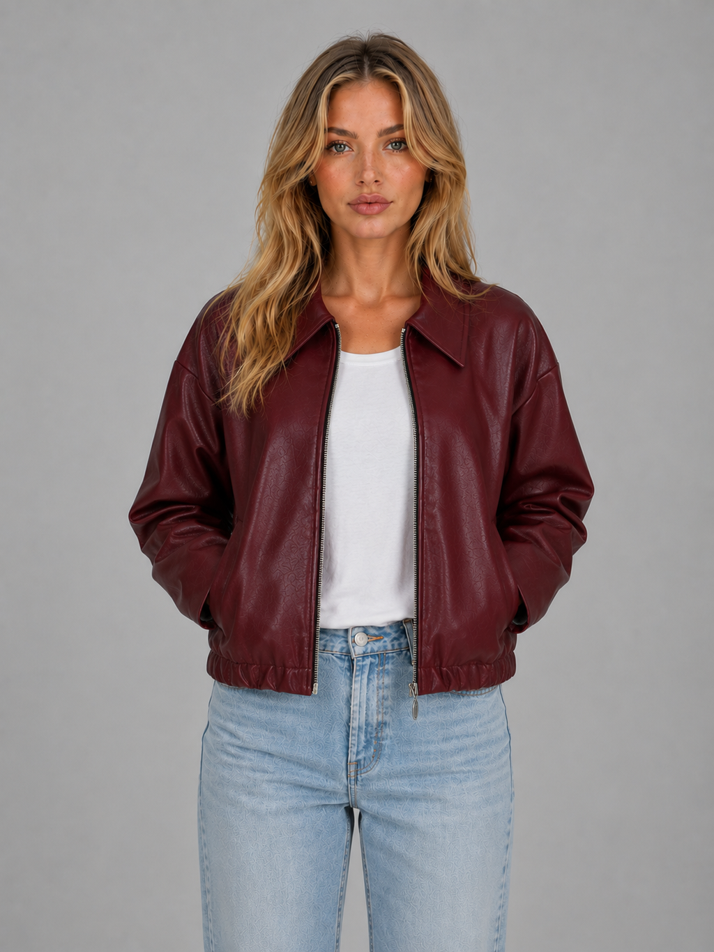 Jacket in Burgundy