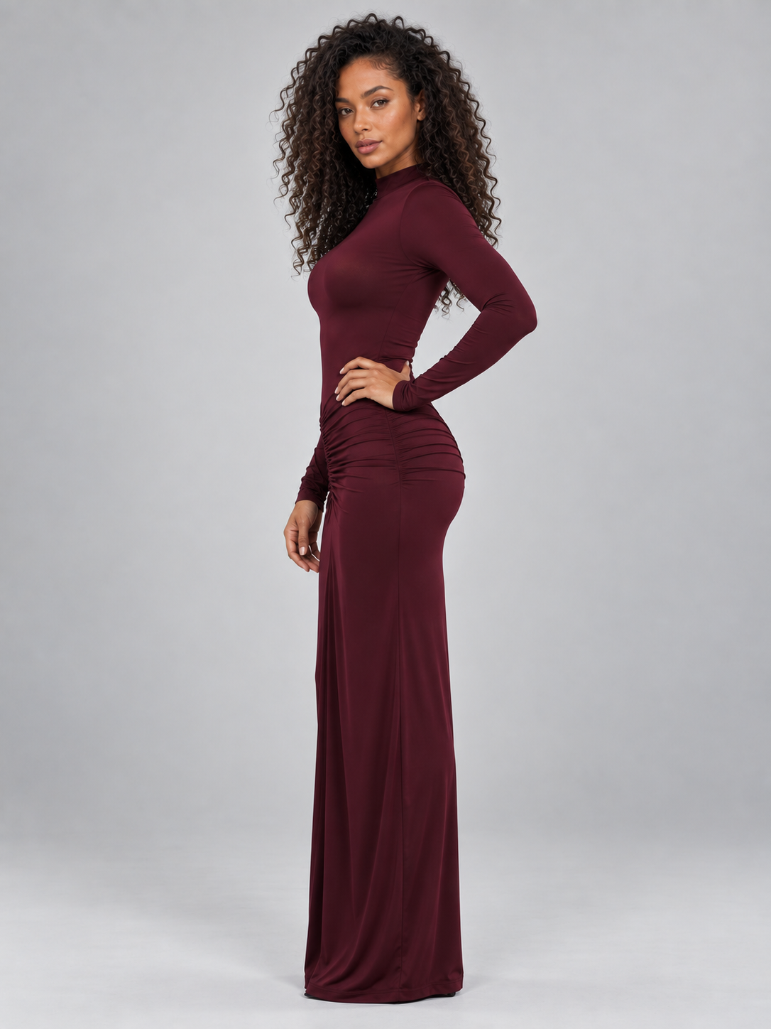 Dress in Burgundy