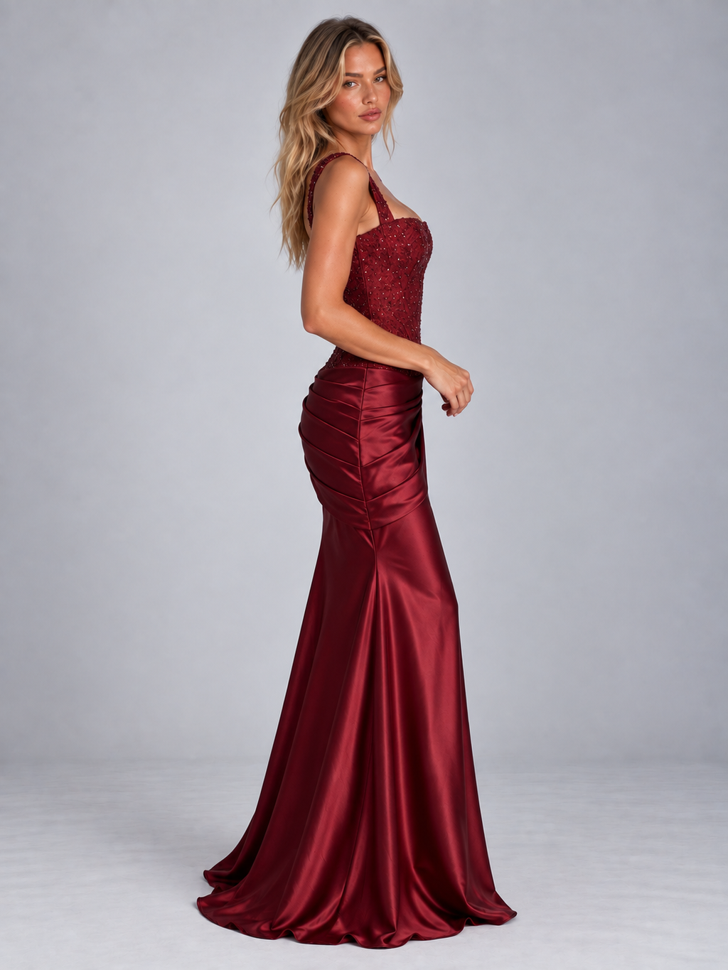 Dress in Burgundy