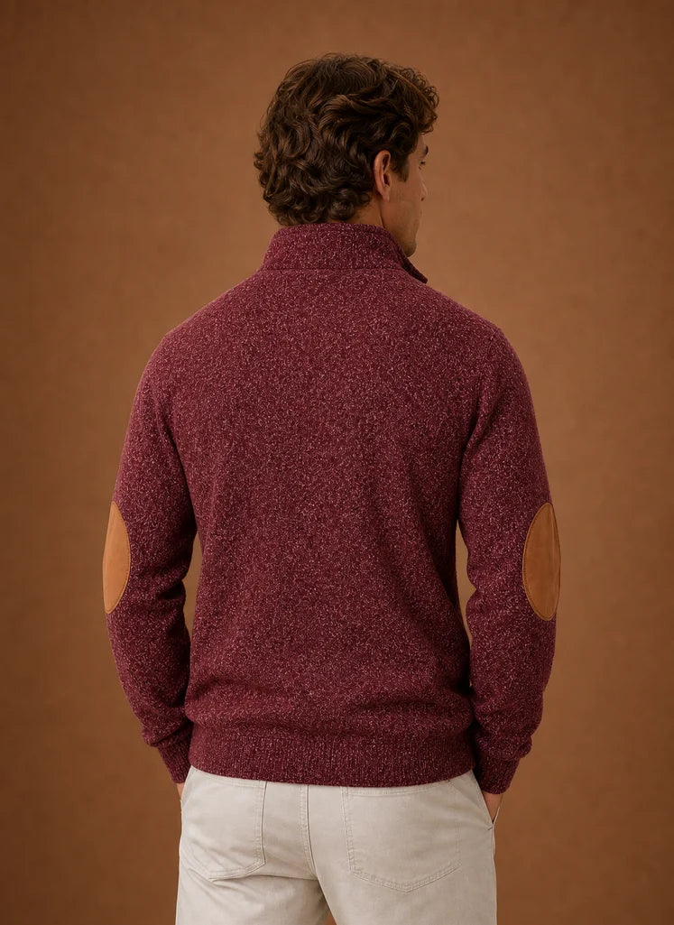 Men's Mock Neck Pullover Layering Sweater | Nero & Luya