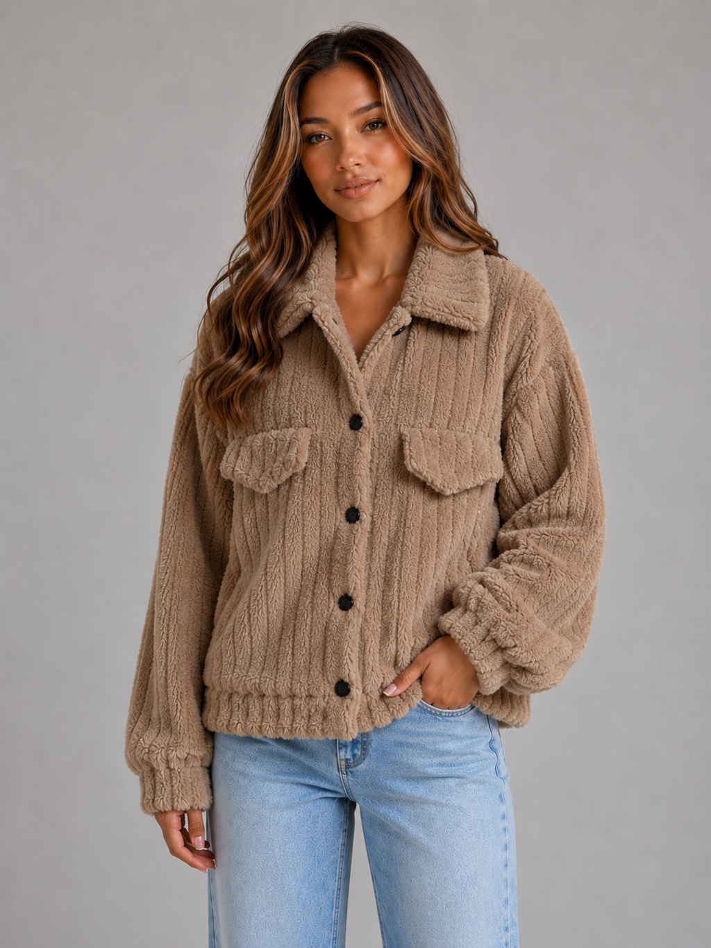 Jacket in Camel