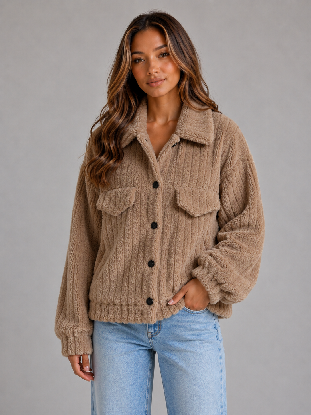 Jacket in Camel