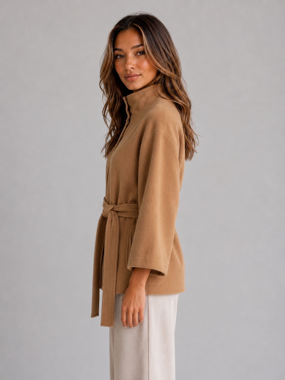 Cape Jacket in Camel