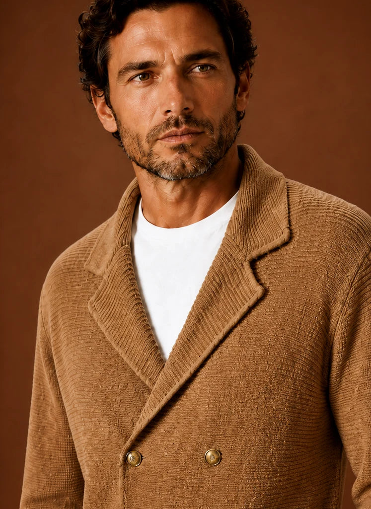 Men's Knit Cardigan Sweater | Nero & Luya