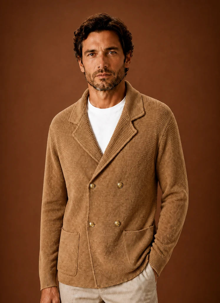 Men's Knit Cardigan Sweater | Nero & Luya