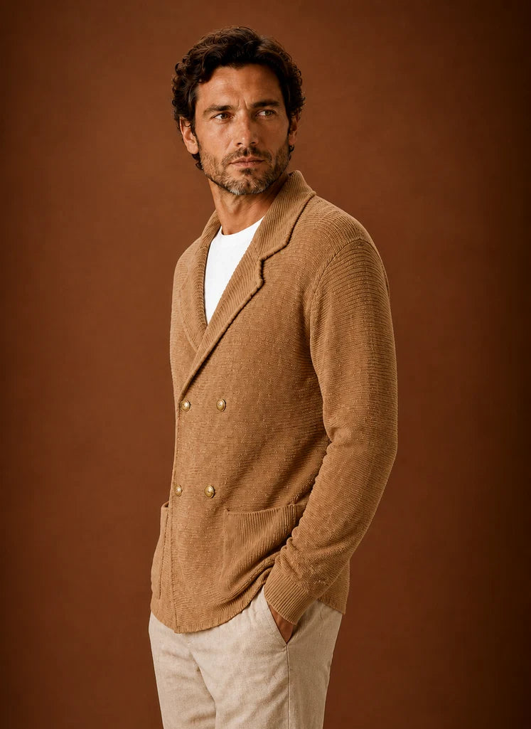 Men's Knit Cardigan Sweater | Nero & Luya