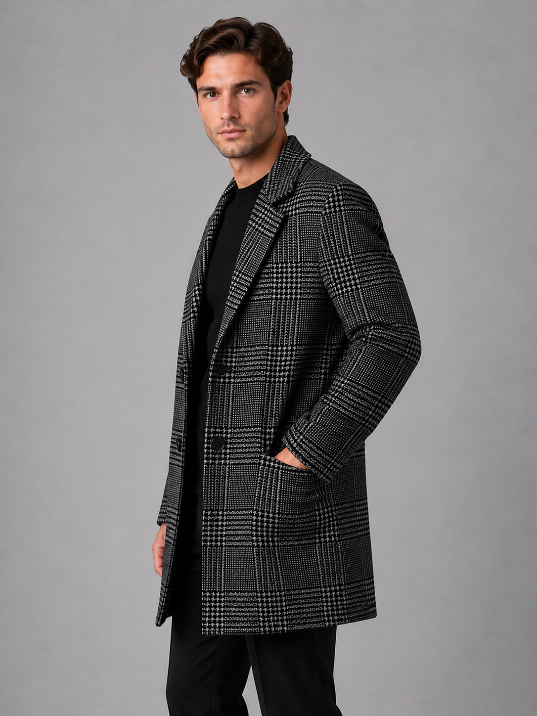 Coat in Charcoal