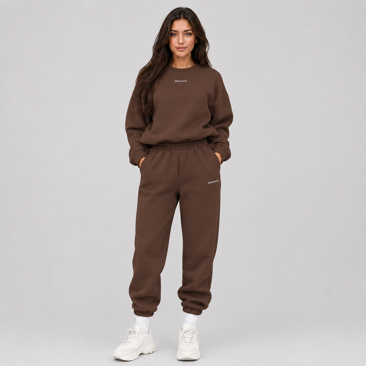 Sweatshirt in Chocolate