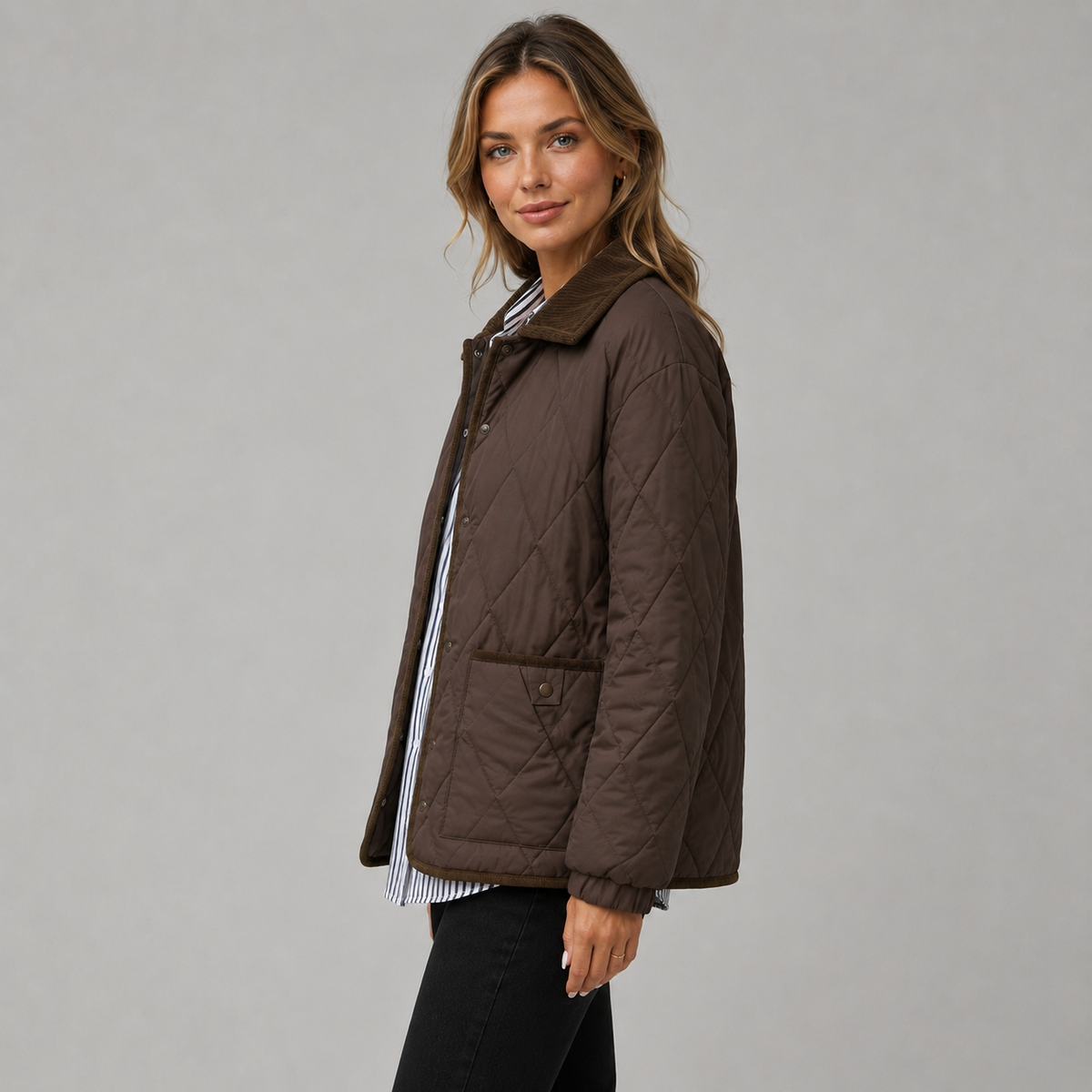 Jacket in Coffee