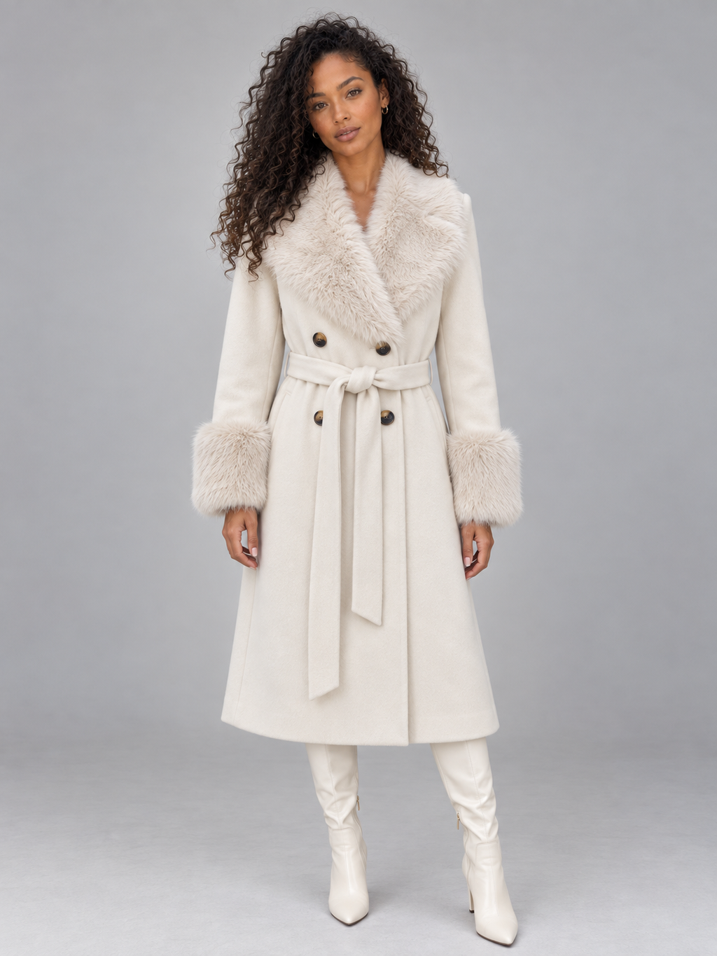 Coat in Cream